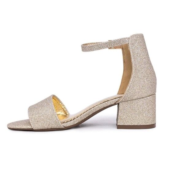 Sugar Women’s Sandals Size 11 Gold Block Heel NEW #1-CC - Picture 5 of 8
